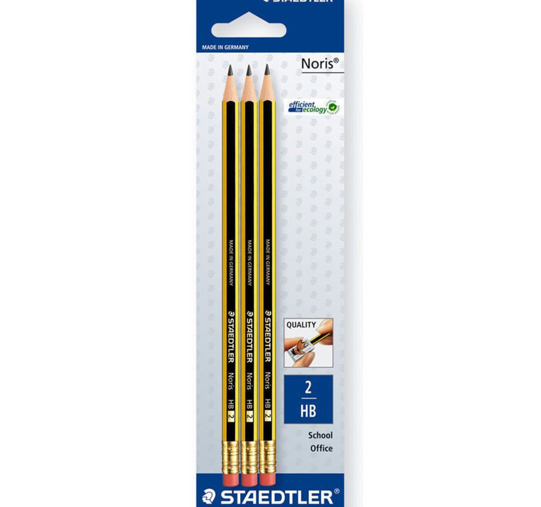 Staedtler Noris HB2 Pencil 122-2BK3DA 3Piece
