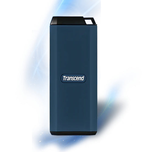 قرص تخزين SSD خارجي Transcend Type-C/A، سعة 1 تيرابايت، أزرق داكن، ESD410C