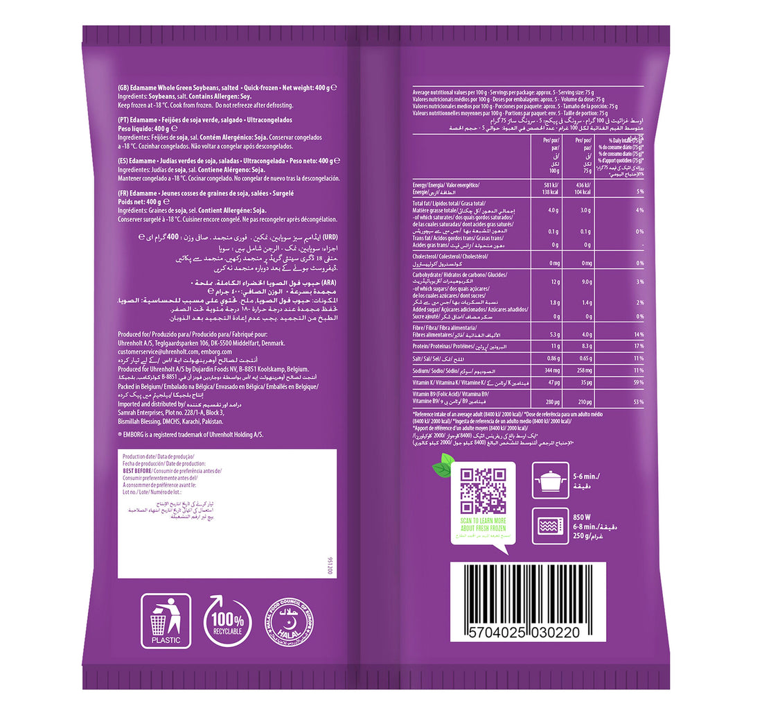 Emborg Edamame Beans 400 g