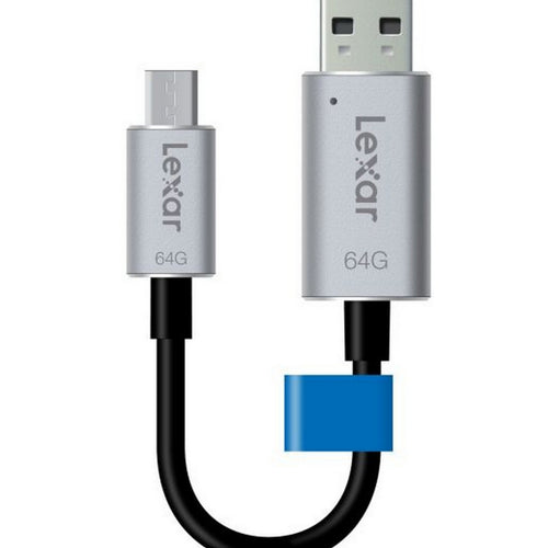 محرك أقراص فلاش USB صغير Lexar Jump Drive، 64 جيجابايت، C20M-64 GBBEU