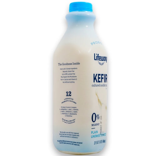 Lifeway Kefir Milk Plain Non Fat 946 ml