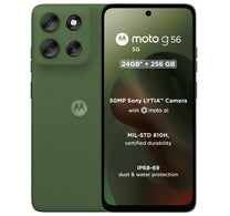 Motorola G56 5G Smartphone, 12 GB RAM, 256 GB Storage, Dill Green