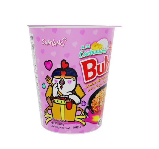 Samyang Carbonara Hot Chicken Ramen Cup Stir Fried Noodle 80 g