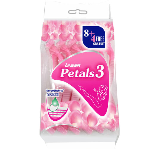 بتلات شفرة حلاقة ليزر للاستخدام مرة واحدة 3 8 + 4