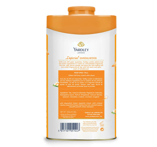 Yardley Sandalwood Perfumed Talc 250 g