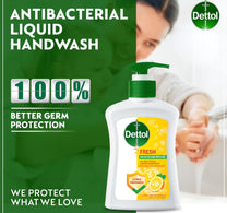 Dettol Fresh Liquid Handwash Pump Citrus & Orange Blossom Scent 200 ml