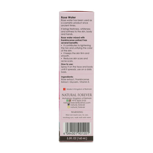Natural Forever Facial Cleanser Rose Water With Frankincense 160 ml