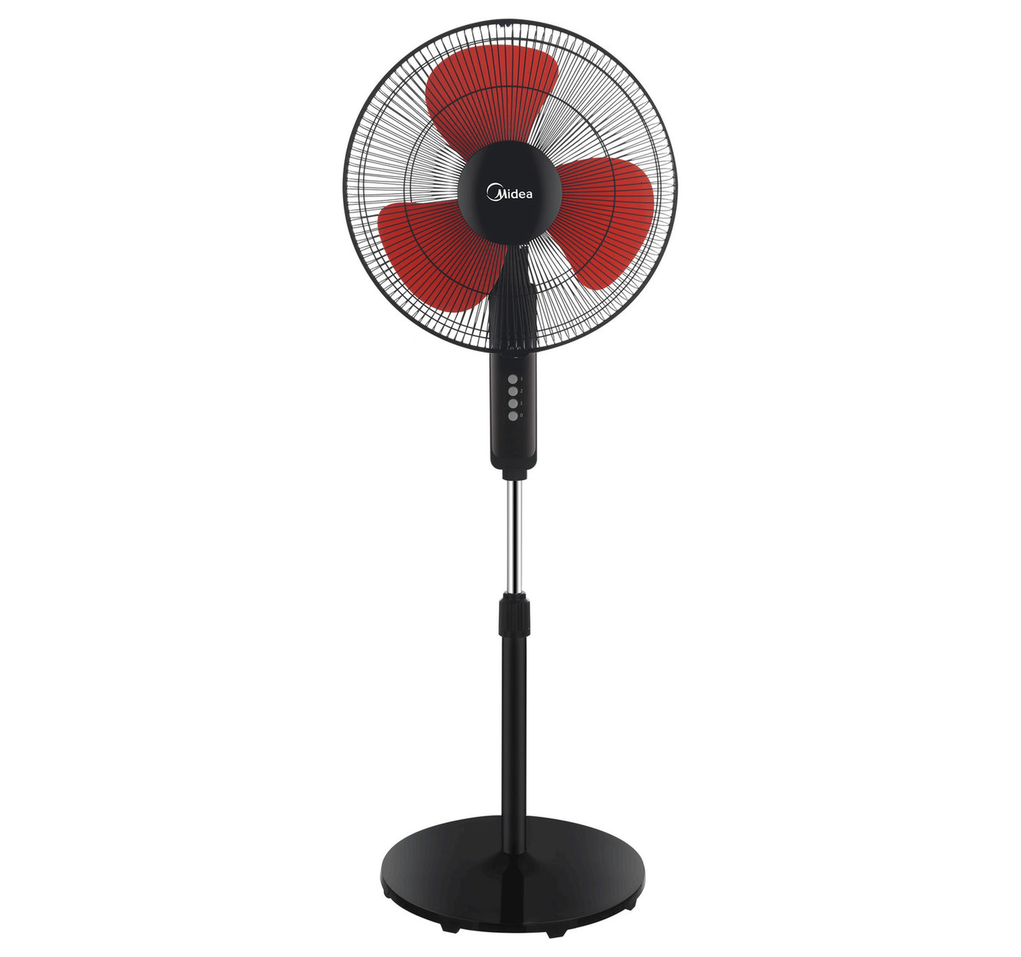Midea 16 inches Pedestal Fan Without Remote, Black, FS4019K