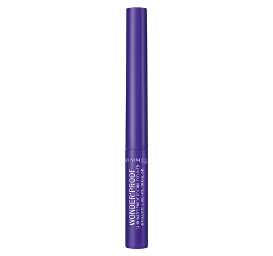Rimmel London Wonder'Proof 24hr Waterproof Colour Eyeliner, 04 Deep Purple, 1.4 ml