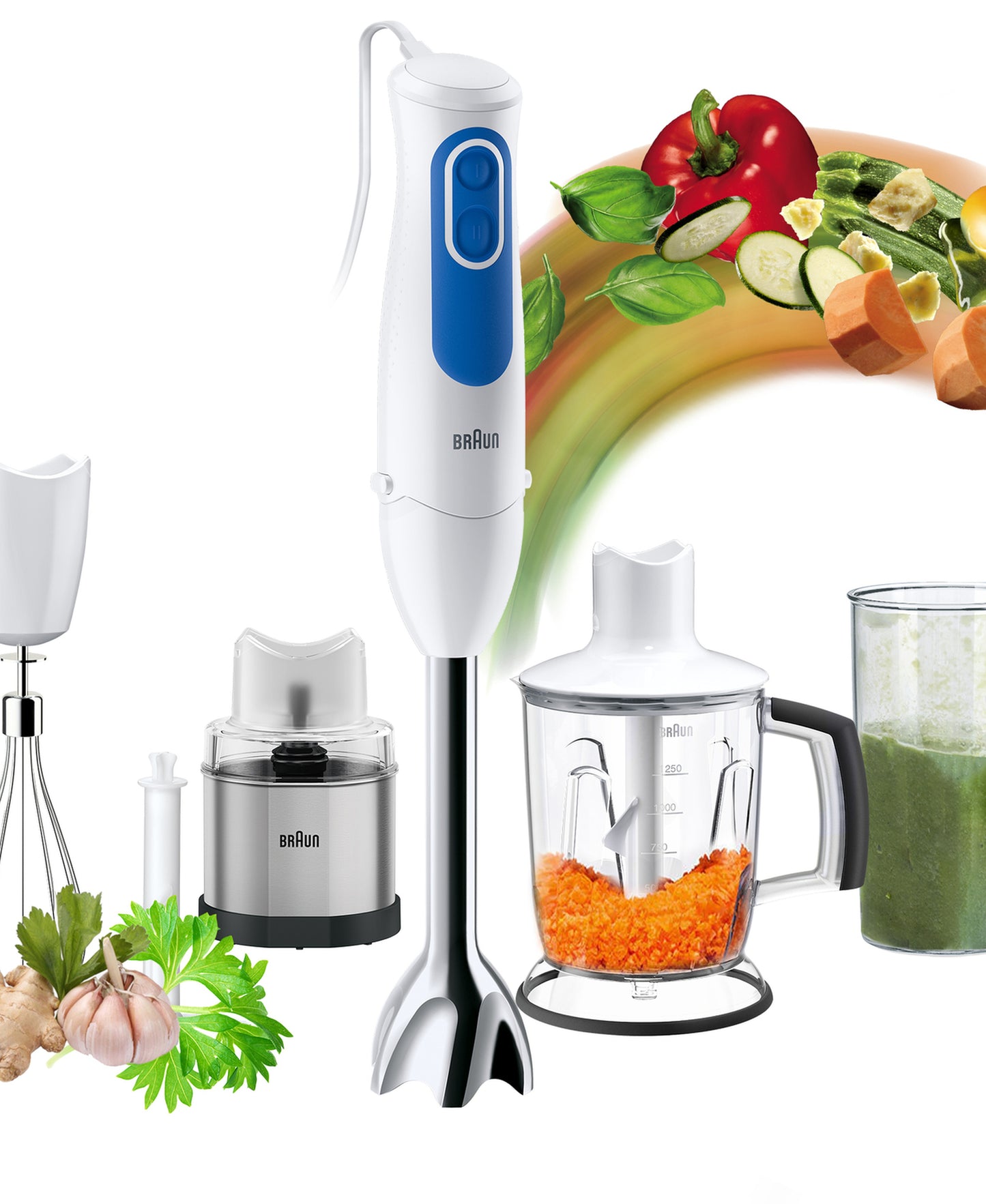 Braun Multi Quick Hand Blender, 700W, White, MQ3048
