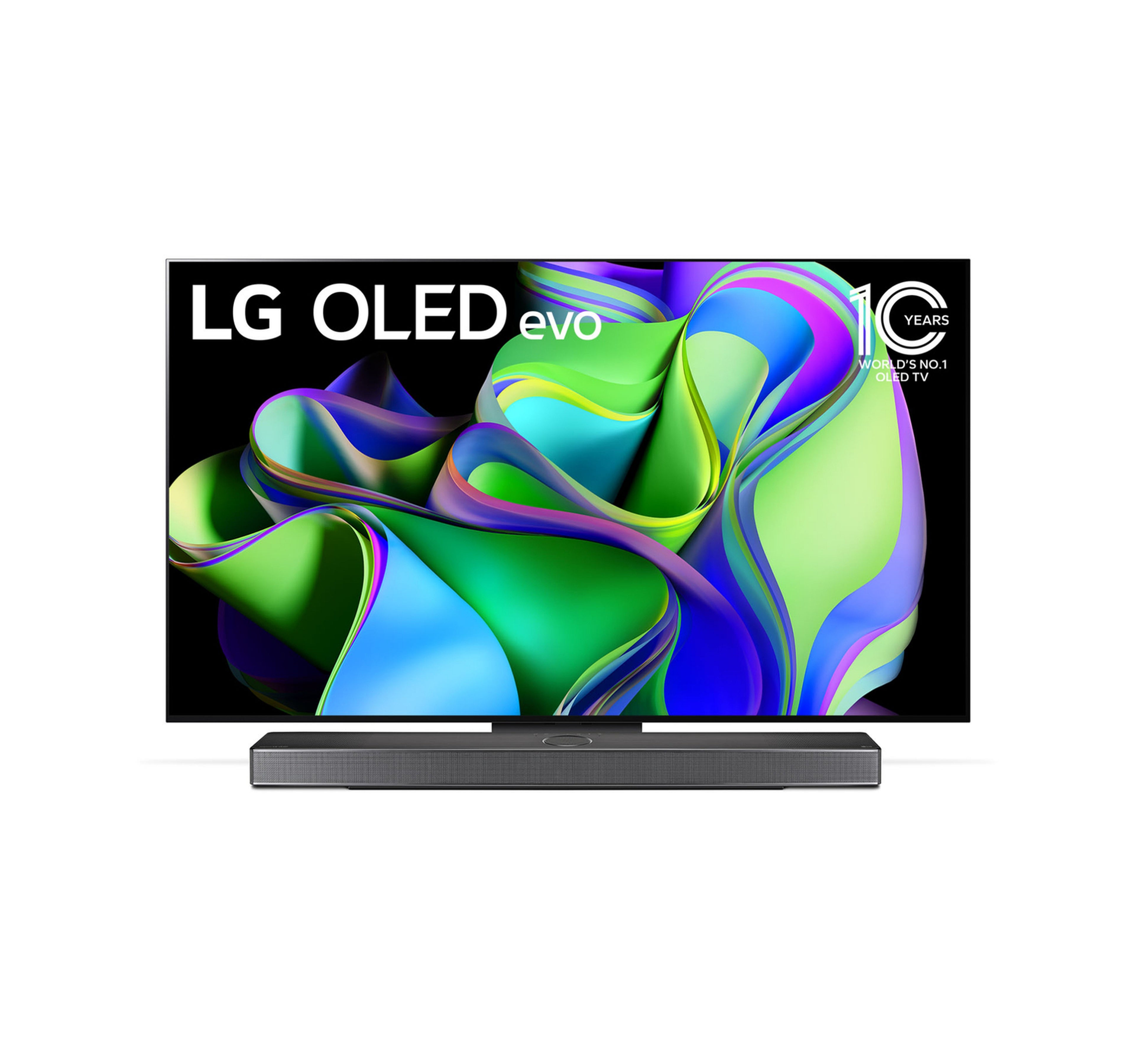 تلفزيون إل جي الذكي OLED مقاس 55 بوصة evo C3 4K مع جهاز تحكم عن بعد Magic، HDR، WebOS، أسود، OLED55C36LA