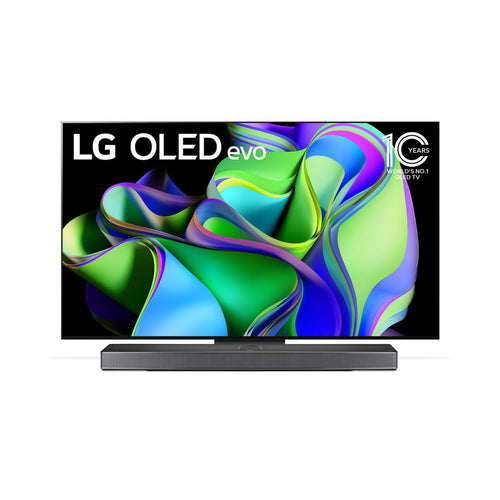 تلفزيون إل جي الذكي OLED مقاس 55 بوصة evo C3 4K مع جهاز تحكم عن بعد Magic، HDR، WebOS، أسود، OLED55C36LA