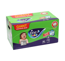 Fine Baby Diaper Size 4 Large 4 7-14 kg 96 pcs