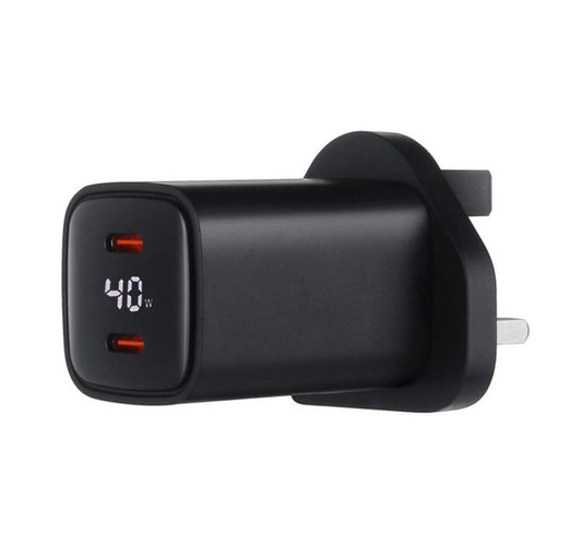 Trands Digital Display Ganfast Charger 40W AD768