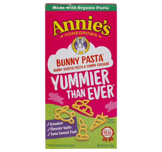 Annie's Bunny Shaped Pasta & Yummy Cheddar 170 g