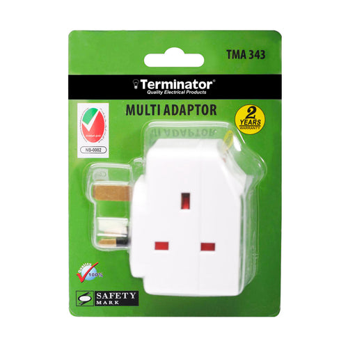 Terminator Multi Adaptor 3 Way + Switch TMA 343