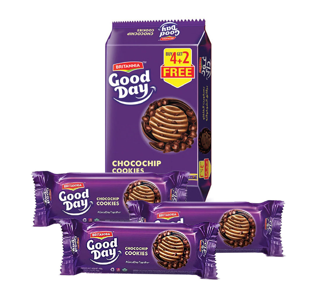Britannia Good Day Chocochip Cookies Value Pack 6 x 120 g