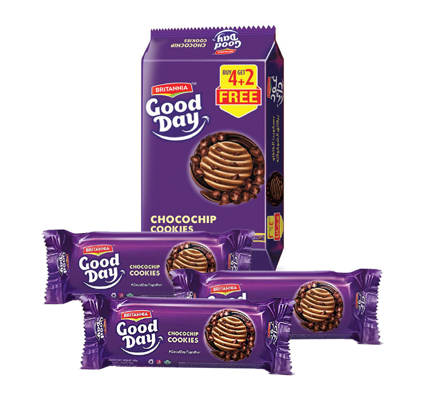 Britannia Good Day Chocochip Cookies Value Pack 6 x 120 g