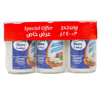 Nyssa Spreadable Processed Cream Cheese 3 x 240 g Lulu Hypermarket