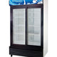 Super General Sliding Double Door Chiller, 1000L Gross Capacity, White/Black, SGSC1017 IS