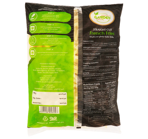 Garden Fresh Straight Cut French Fries 2.5 kg