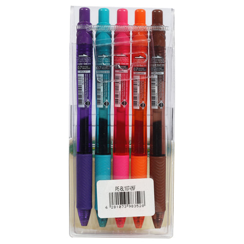 Pental Energel Liquid Gel Pen 0.7mm 5pcs