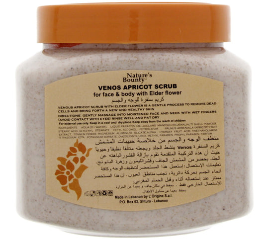 Nature's Bounty Venos Apricot Scrub With Elder Flower 600 g