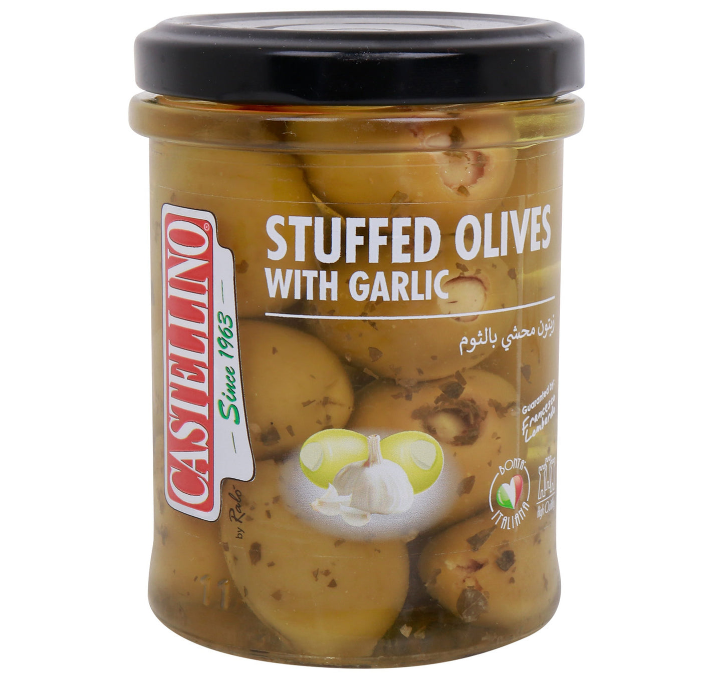 Castellino Stuffed Olives With Garlic 115 g