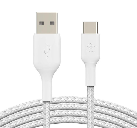 كابل Belkin CAB002BT2MWH USB بطول 2 متر USB A-USB C أبيض
