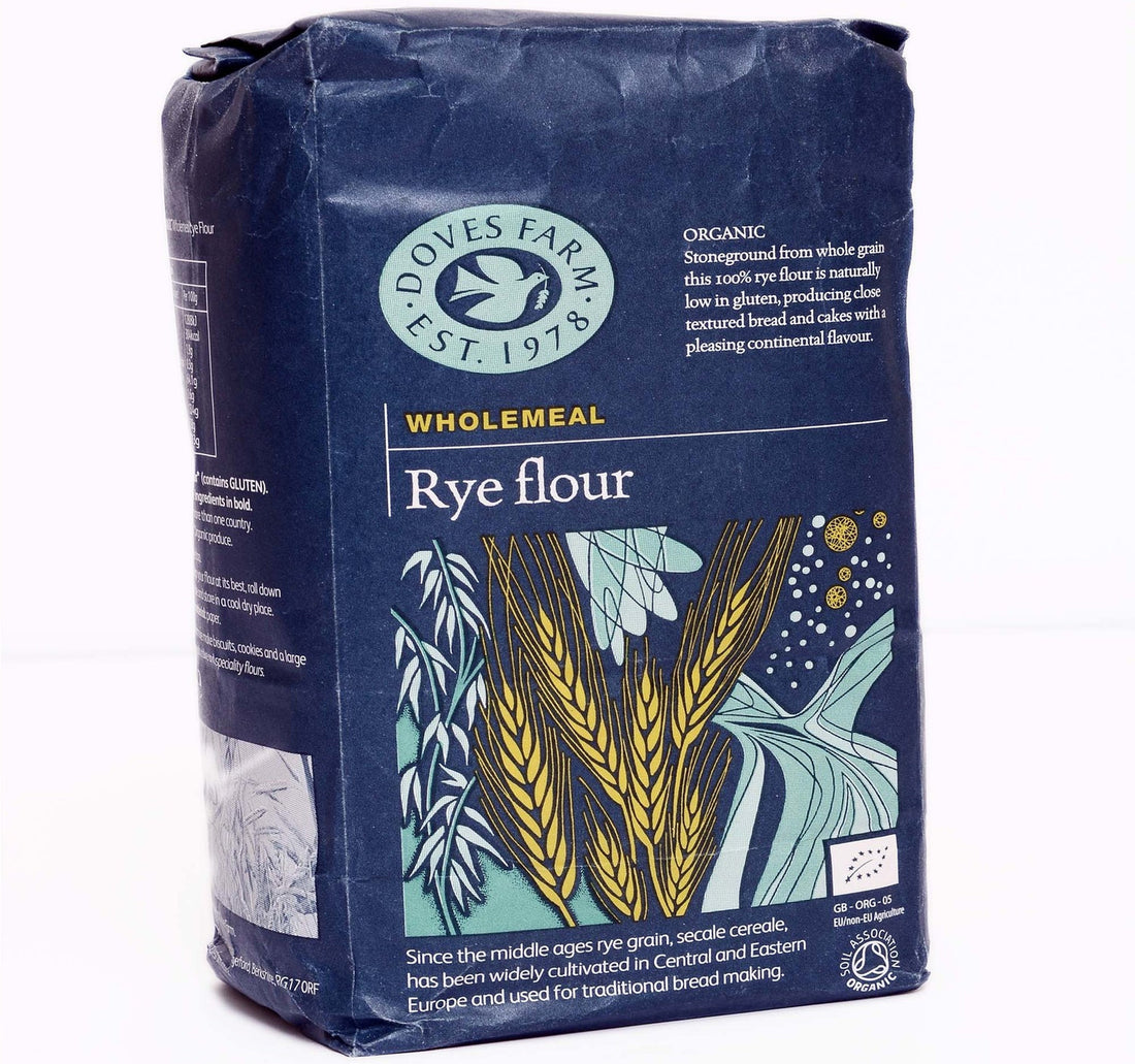 Doves Farm Organic Wholemeal Rye Flour 1 kg