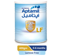 تركيبة حليب أبتاميل الخالية من اللاكتوز من عمر 0 ​​إلى 6 أشهر 400 جرام