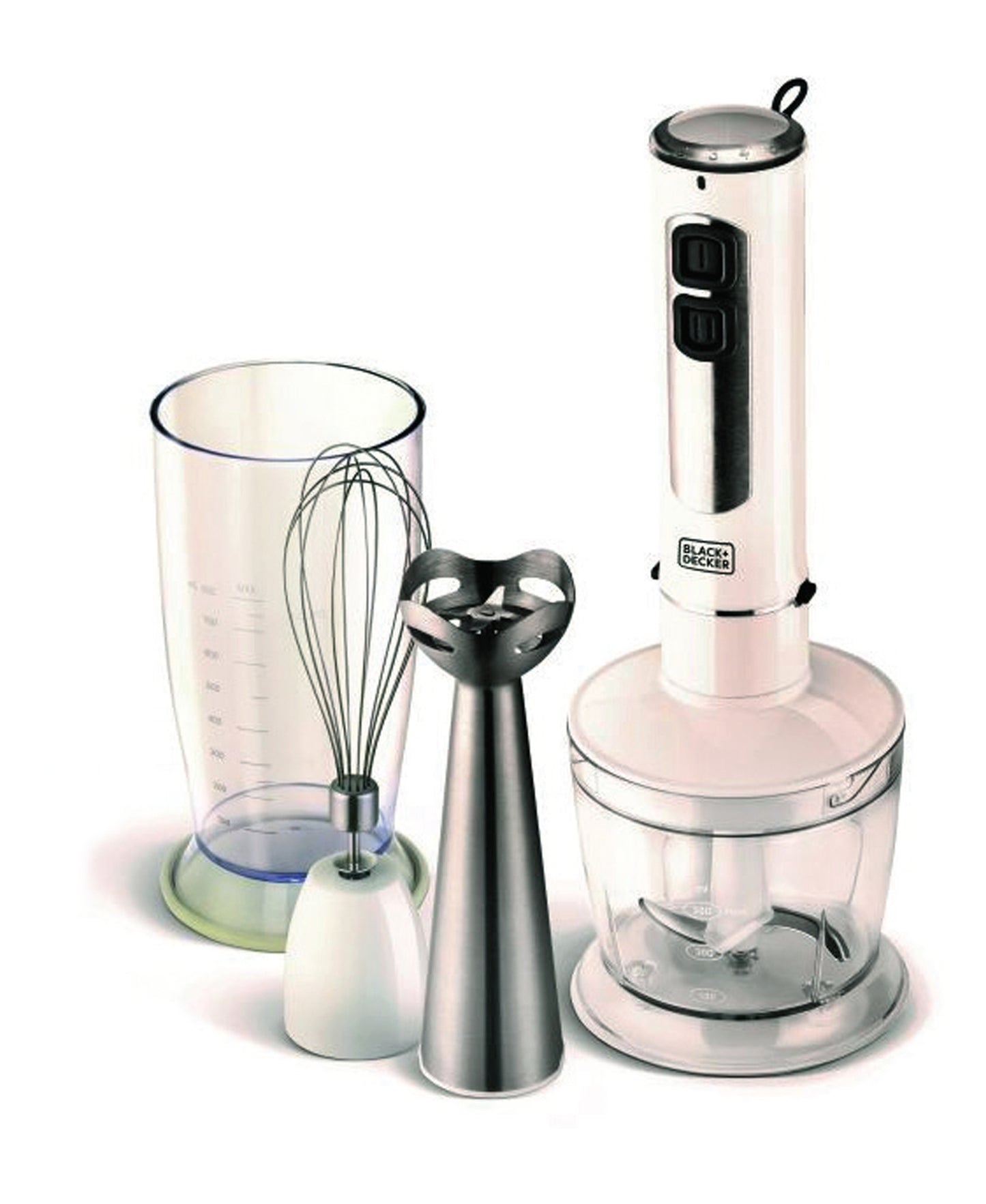Black+Decker Hand Blender, SB4000, 400 W, Chopper & Whisk