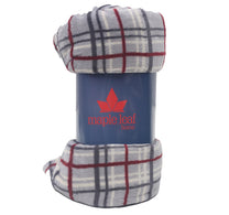 Maple Leaf Flannel Blanket 160 x 200cm Assorted