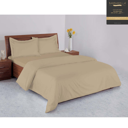 Barbarella Bed Sheet 160x240cm Brown 500TC