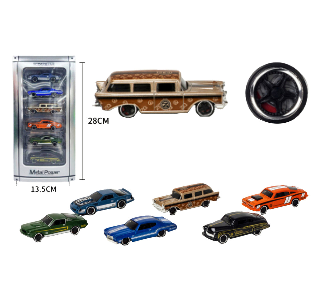 Skid Fusion Die Cast Car 6Pes Pack 11313