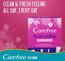 Carefree Panty Liners Plus Large Light Scent 48 pcs