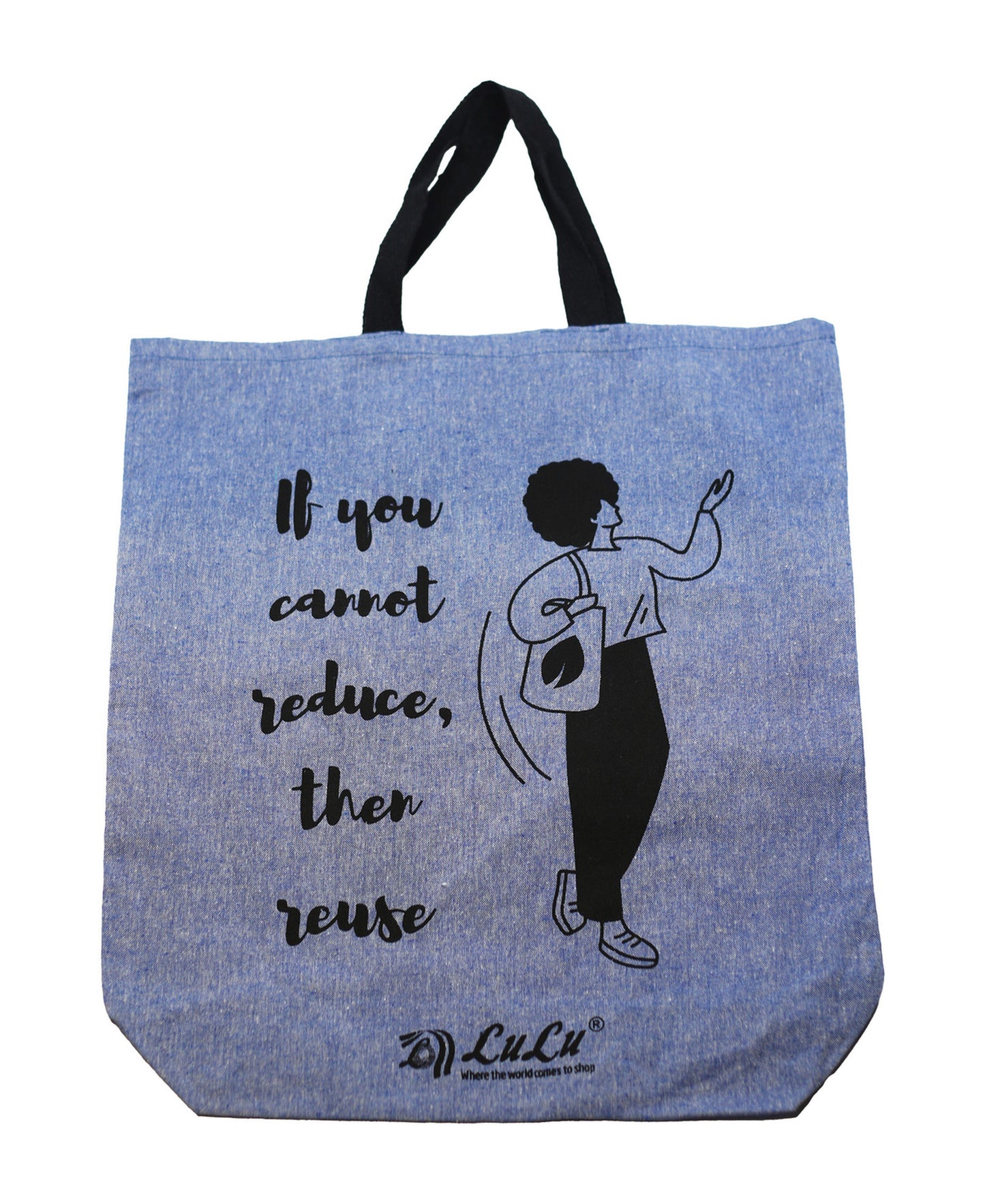 Earth Safe Shopping Bag Cloth 19" Blue