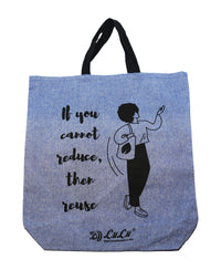 Earth Safe Shopping Bag Cloth 19" Blue