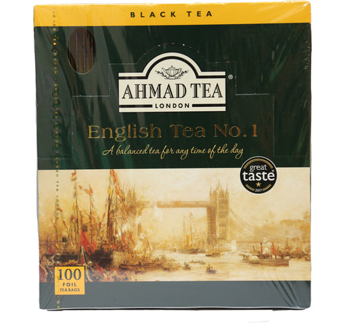 Ahmad English Tea 100 Foil Teabags