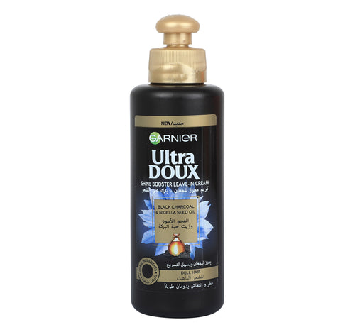 Garnier Ultra Doux Shine Booster Leave In Cream Black Charcoal & Nigella Seed Oil 200 ml