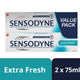Sensodyne Extra Fresh Toothpaste Value Pack 2 x 75 ml