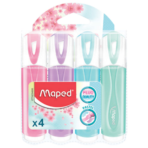Maped Highlighter Pastel 4 Colours Assorted