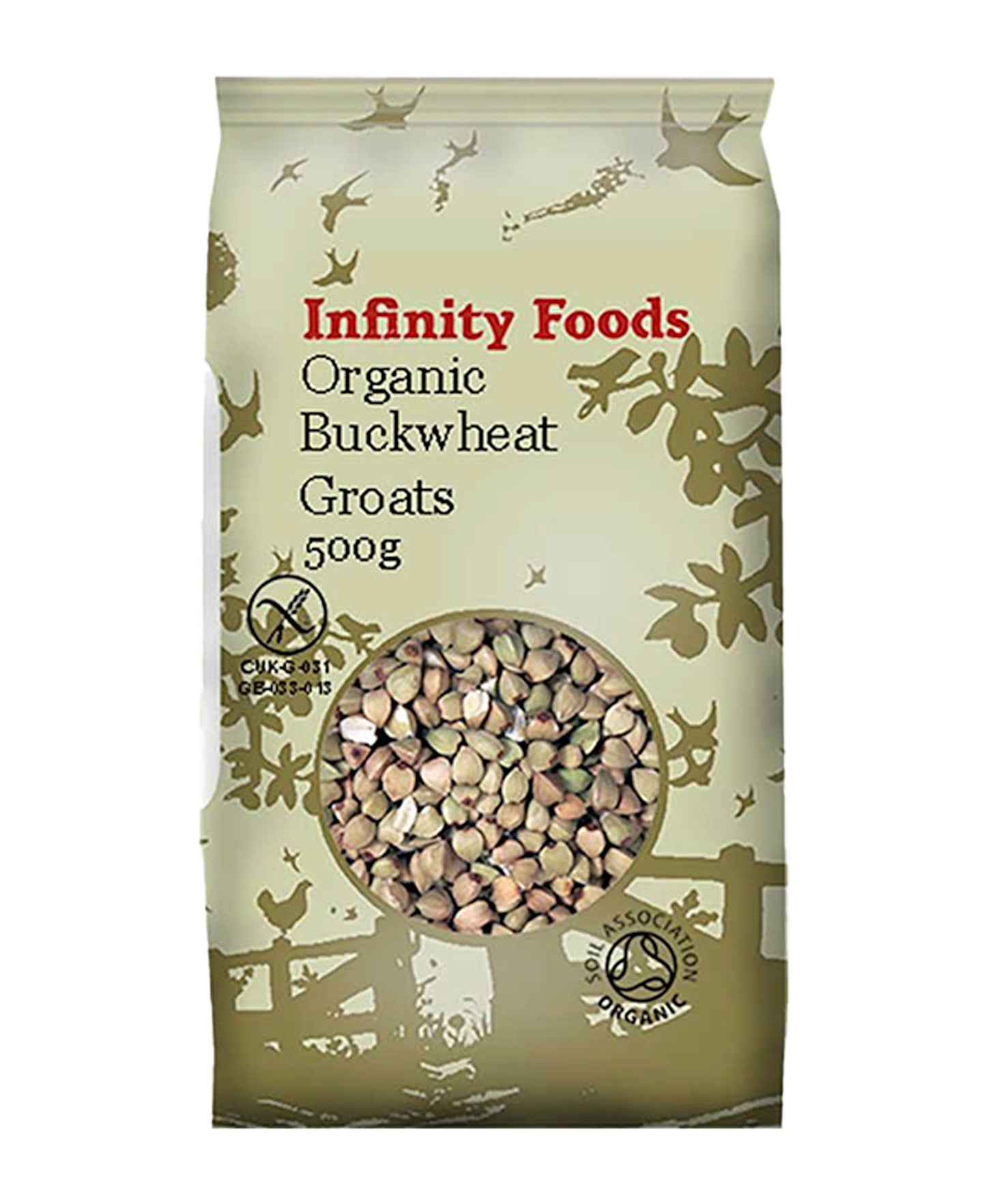 حبوب الحنطة السوداء العضوية من إنفينيتي فودز ٥٠٠ غرام