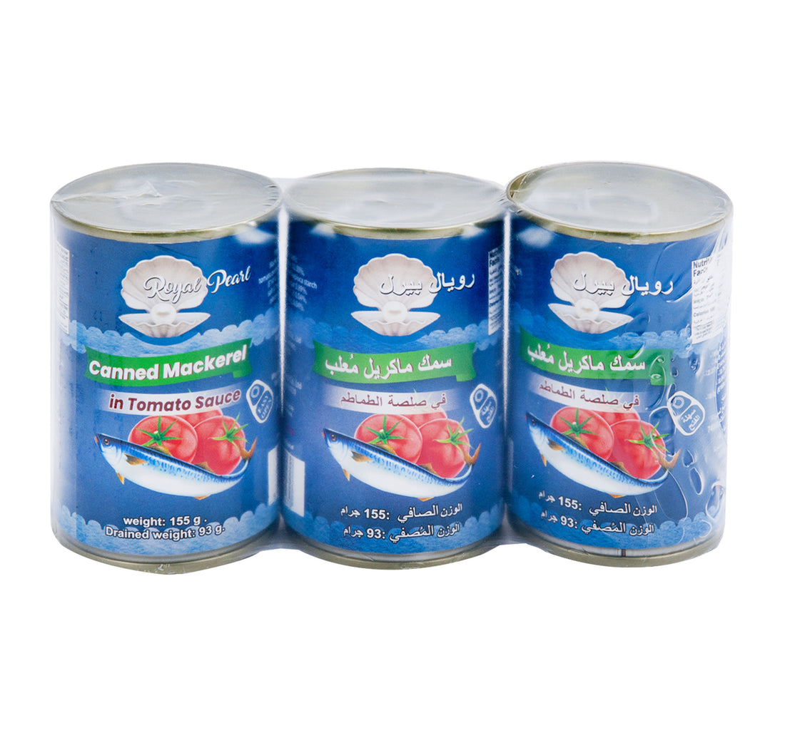 Royal Pearl Canned Mackerel In Tomato Sauce 3 x 155 g