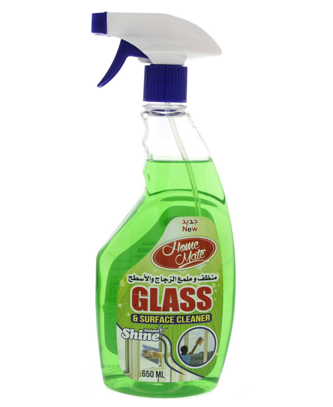 Home Mate Glass and Surface Cleaner Green 650 ml