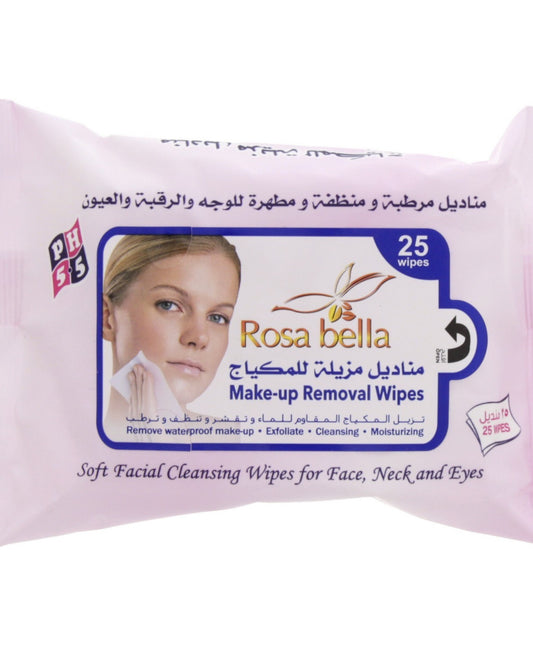 Rosa Bella Make - Up Removal Wipes 25 pcs