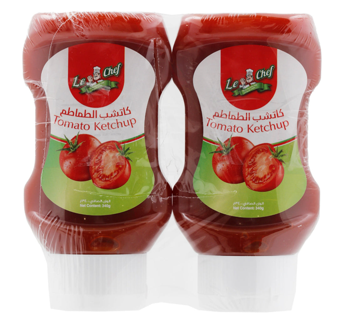 لو شيف - كاتشب طماطم عبوة اقتصادية 2 × 340 جم