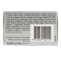 Dilmah Ginger & Honey Black Tea Value Pack 2 x 20 Teabags