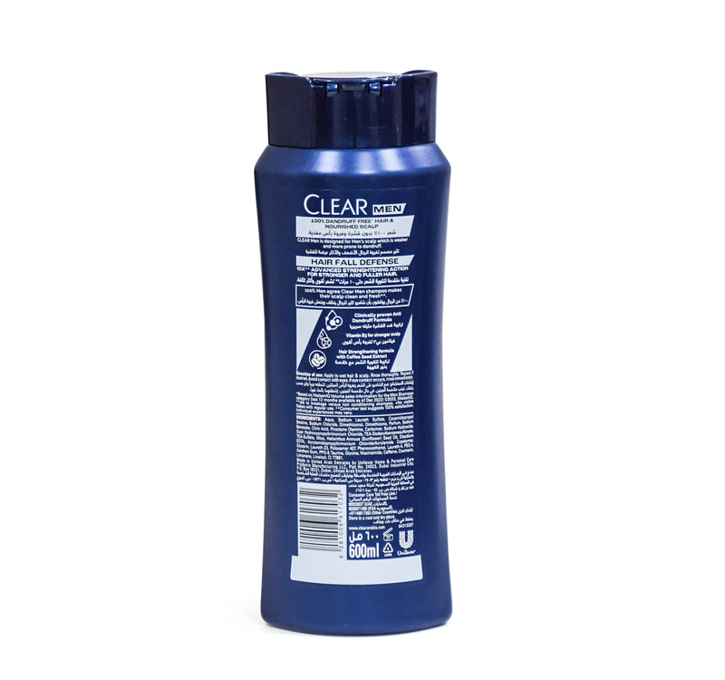 Clear Men Anti Dandruff Shampoo Hair Fall Defense 600 ml