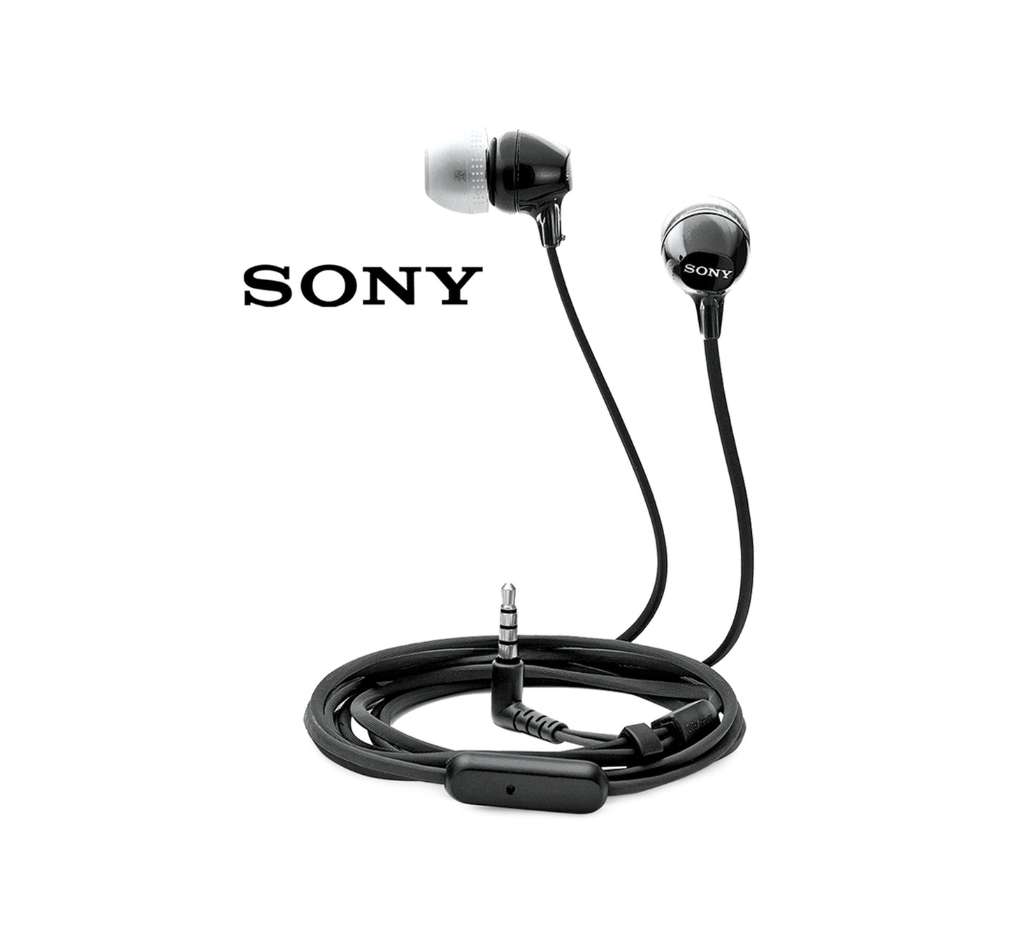 Sony Earphone MDR-EX14AP with Mic- Black